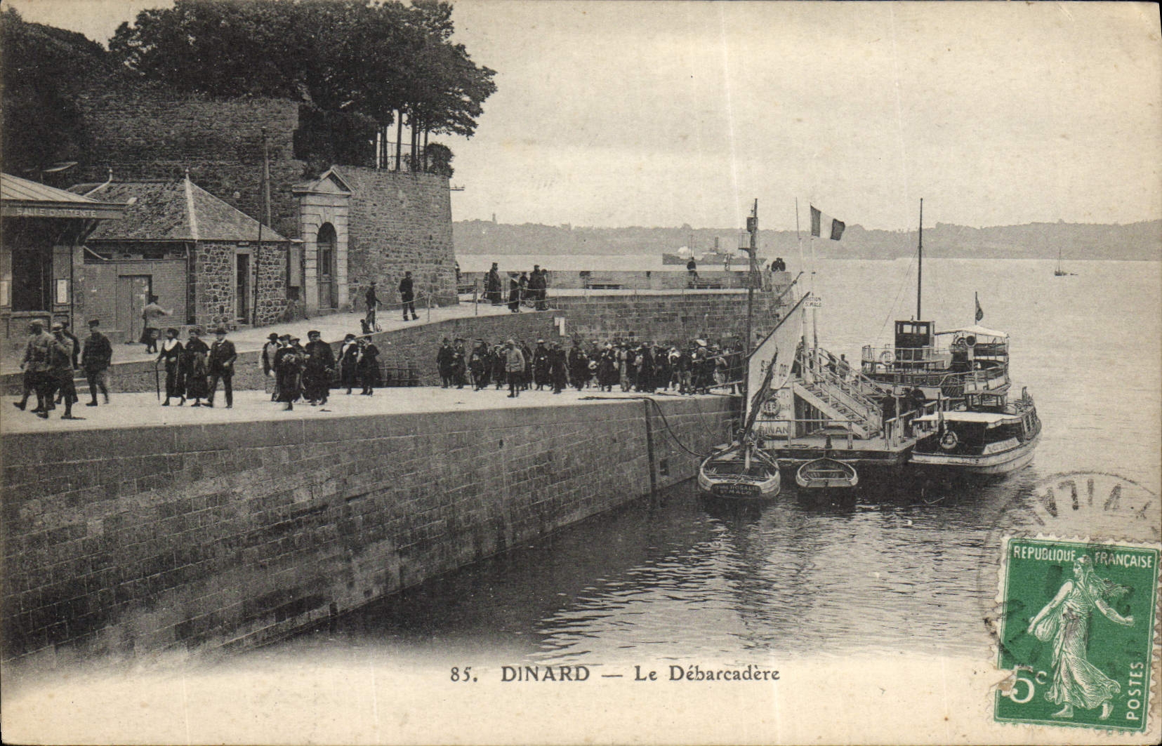 Dinard — Le Débarcadère — Éditeur anonyme, n° 85