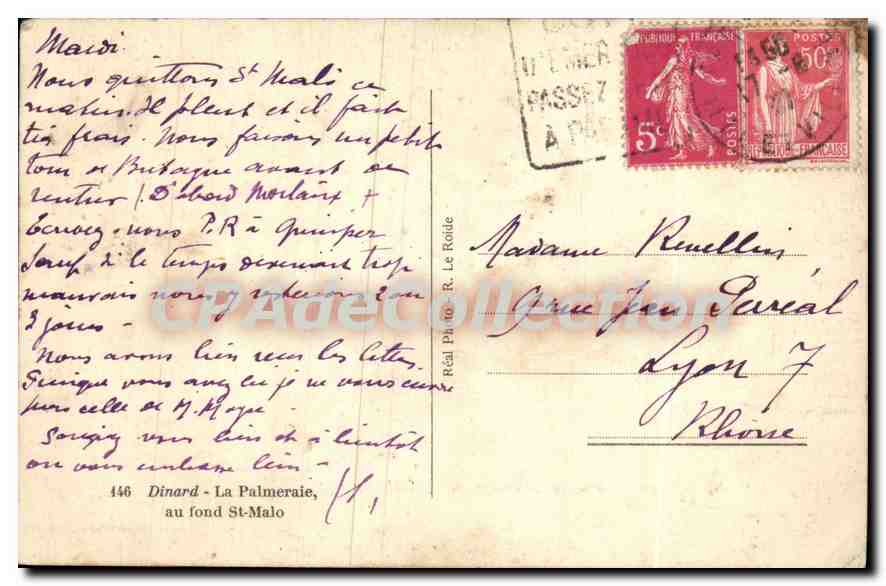 Vue de Dinard — Plage et port — éditeur Cap — Reverso