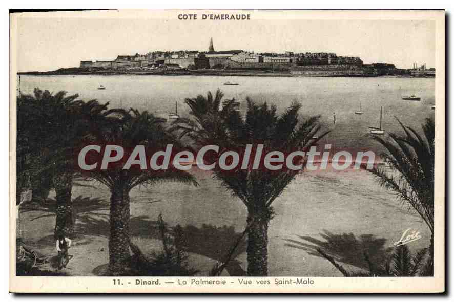 Dinard — La Palmeraie — Vue vers Saint-Malo — Cote d’Émeraude, éditeur Loïc
