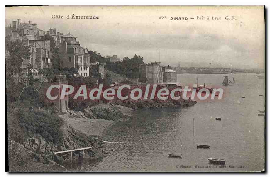 Côte d'Émeraude — Dinard — Bric à Brac G.F. — Collection Gellain fils 1899, Saint-Malo - Recto