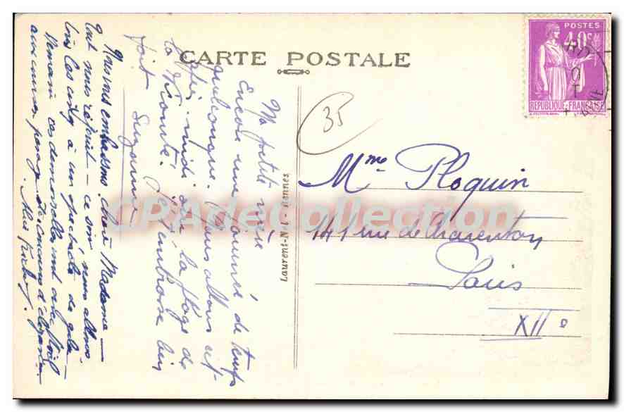 Dinard - La Palmeraie, dans le lointain Saint-Malo — Côte d'Émeraude, éditeur Loi, n°8 — Reverso