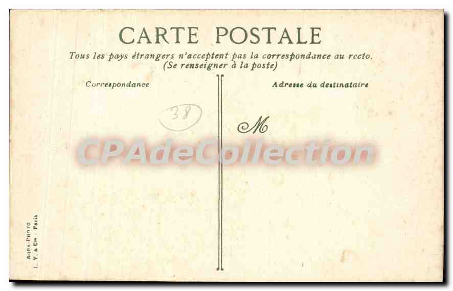 Grenoble — Vue panoramique — L. Y. & Cie, Paris, n° 1487 — Verso