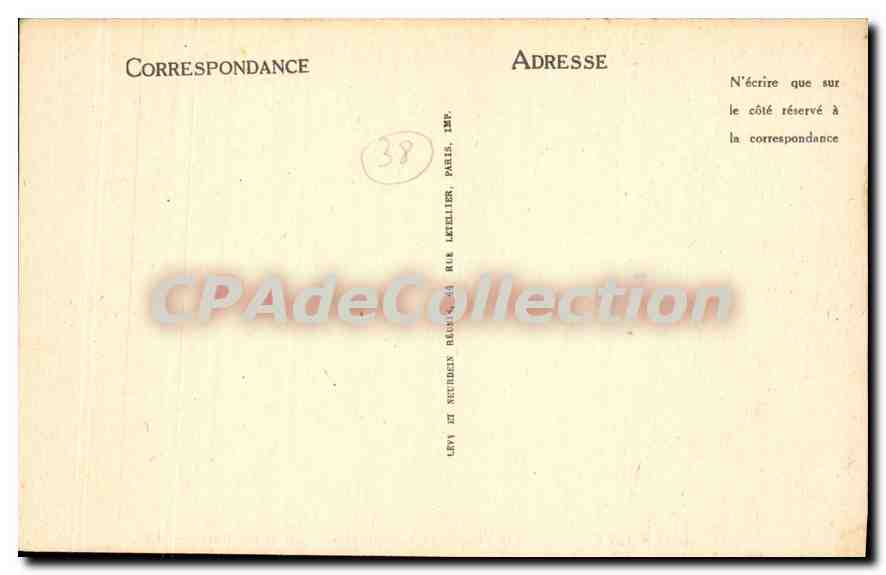 Grenoble — Vue sur l'Isère, le Casque de Néron et les Forts — LL. n° 37 — Verso