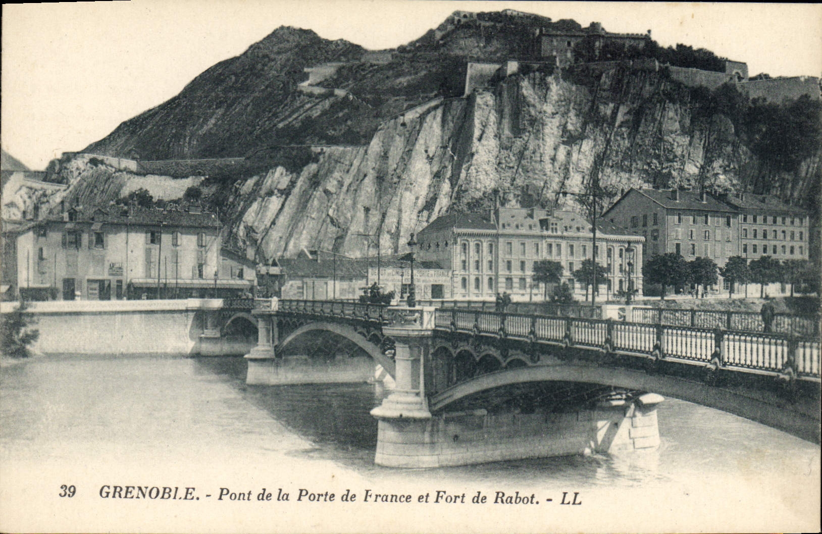 Grenoble - Pont de la Porte de France et Fort de Rabot