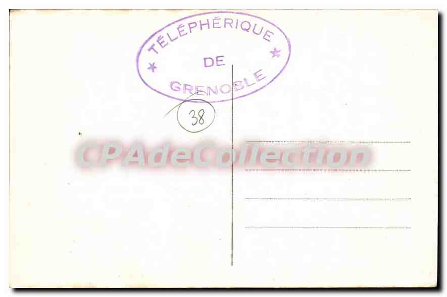Grenoble — Les quais de l'Isère — Le téléphérique de la Bastille — Cl.A.V. n°016 — Verso