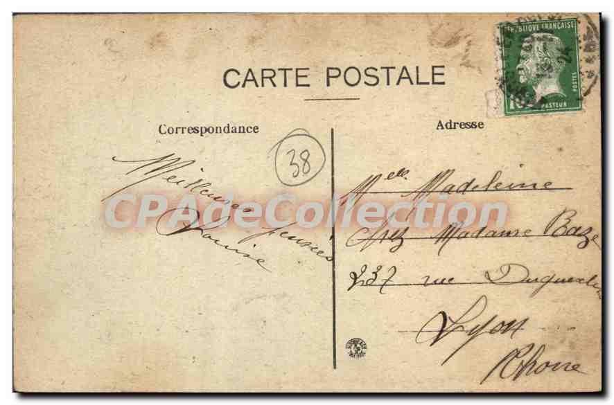 Grenoble — Place de la Bastille - Cours Saint-André et Boulevard Gambetta — C. Baffert, Grenoble — Verso