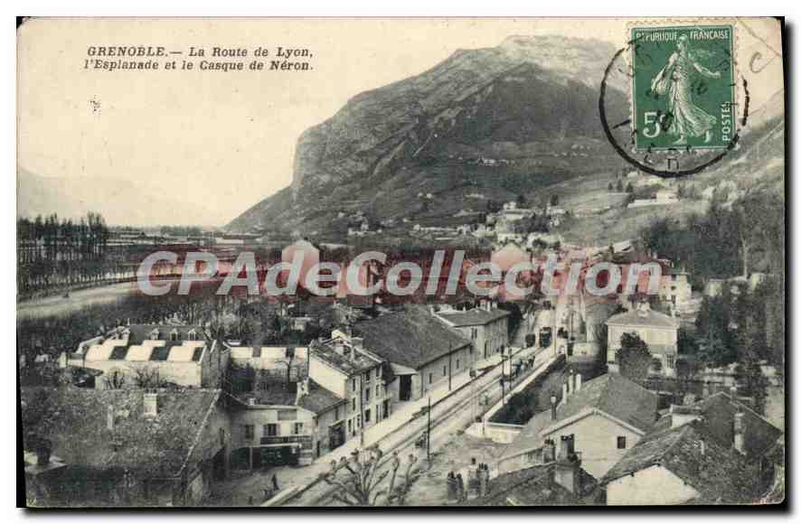 Grenoble — La Route de Lyon, l'Esplanade et le Casque de Néron — Éditeur non visible