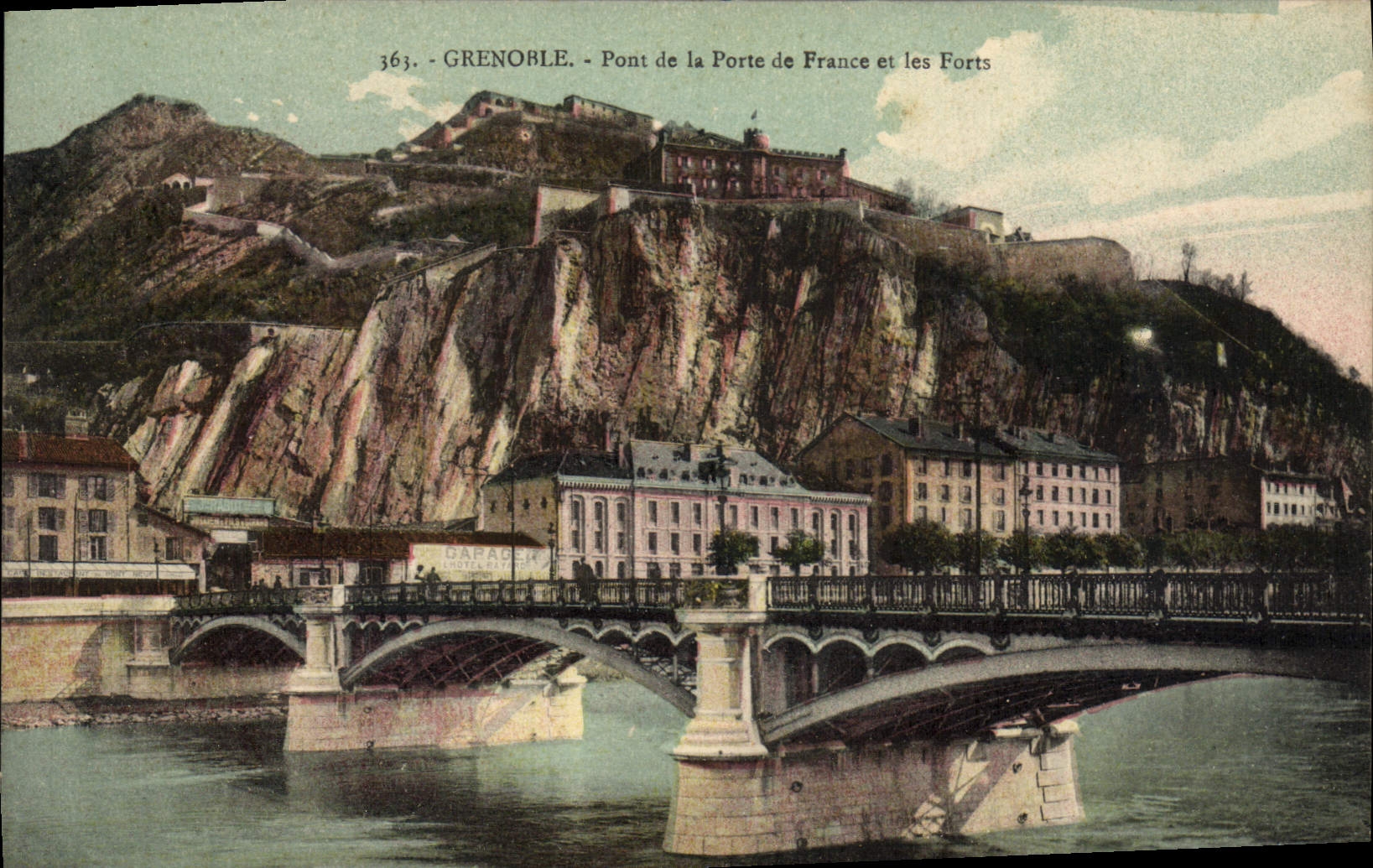 Grenoble - Pont de la Porte de France et les Forts — Grenoble, phot. addit. n°363