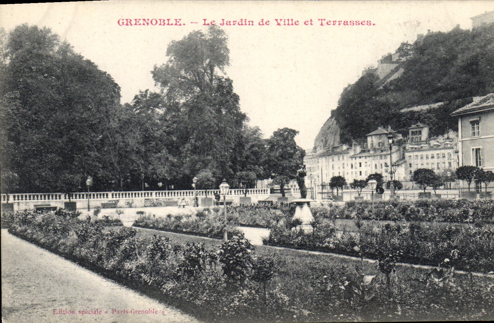 Grenoble — Le Jardin de Ville et Terrasses — Édition spéciale « Paris-Grenoble »
