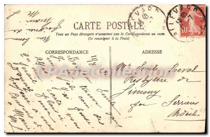 Grenoble - La Chaîne des Alpes, vue du Polygone du Génie (Hiver) - E. R. — Verso