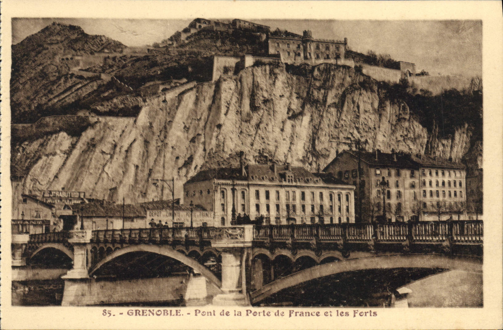Grenoble - Pont de la Porte de France et les Forts — Dépôt-Émants, France, n°85