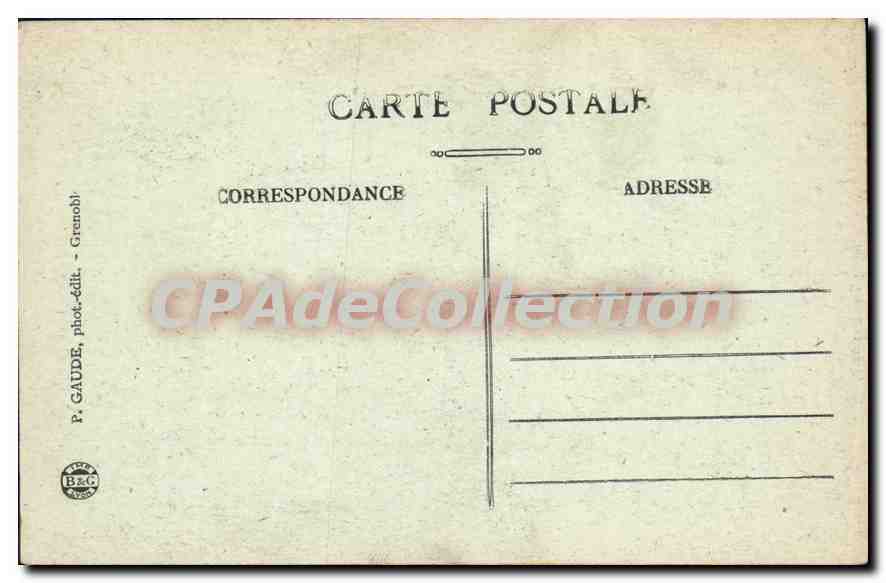 Grenoble — Annexe de l'Institut et la Cathédrale — P. GAUDE, phot.-édit. Grenoble — Verso