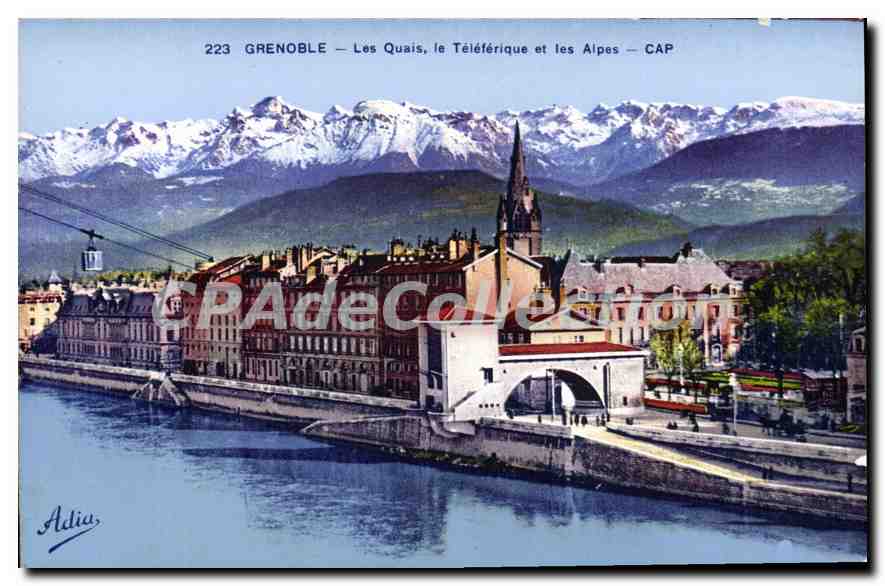 Grenoble — Les Quais, le Téléphérique et les Alpes — CAP