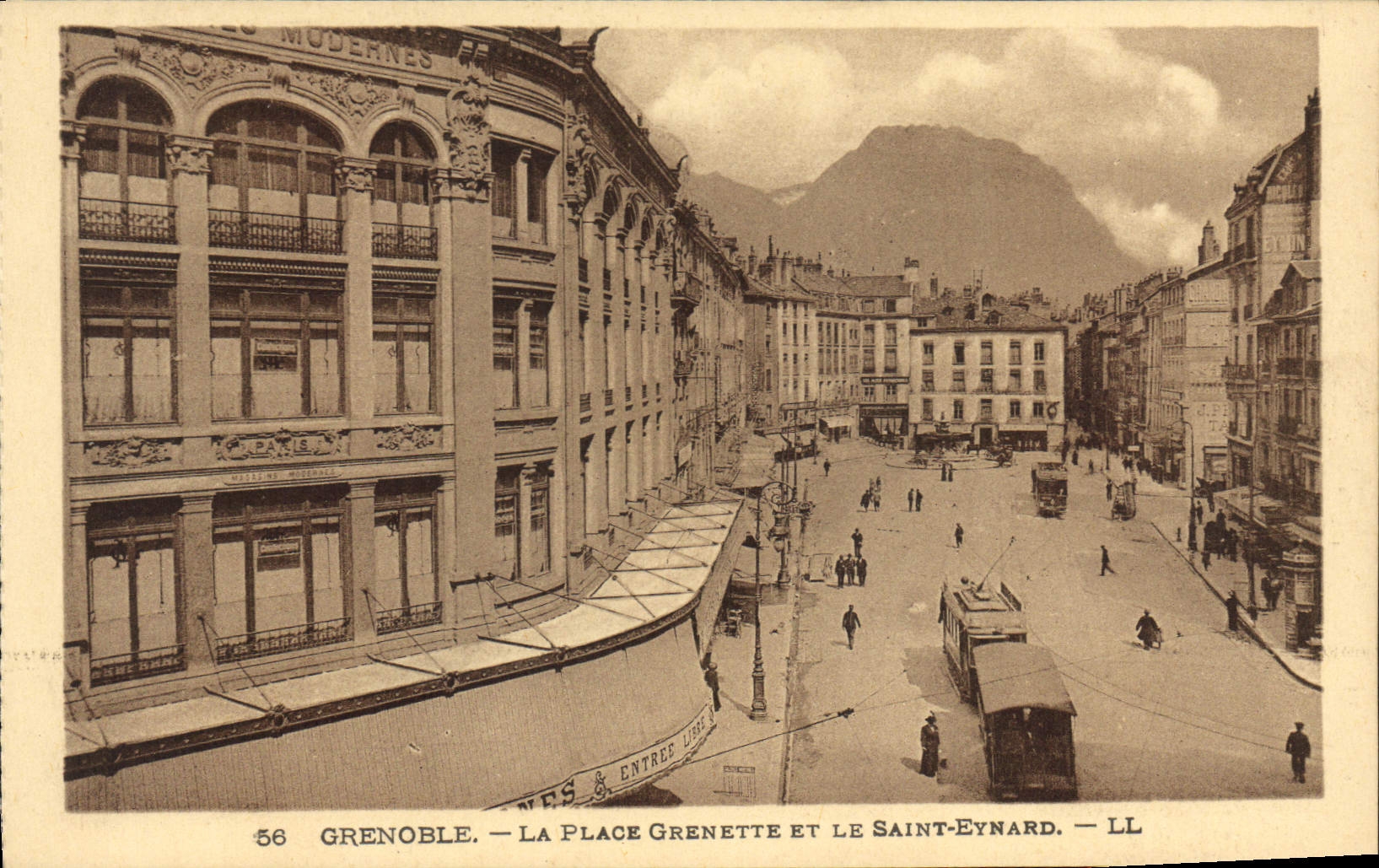 Grenoble — Place Grenette und Saint-Eynard — LL