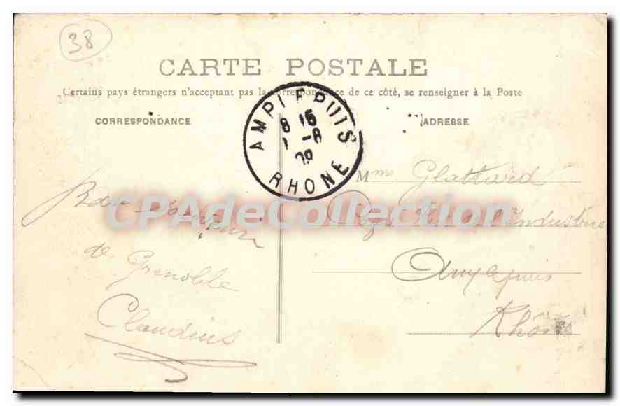 Grenoble - Le Pont de la Citadelle et le Colombier Militaire - Porte de l'Île Verte - Les Alpes — Reverso