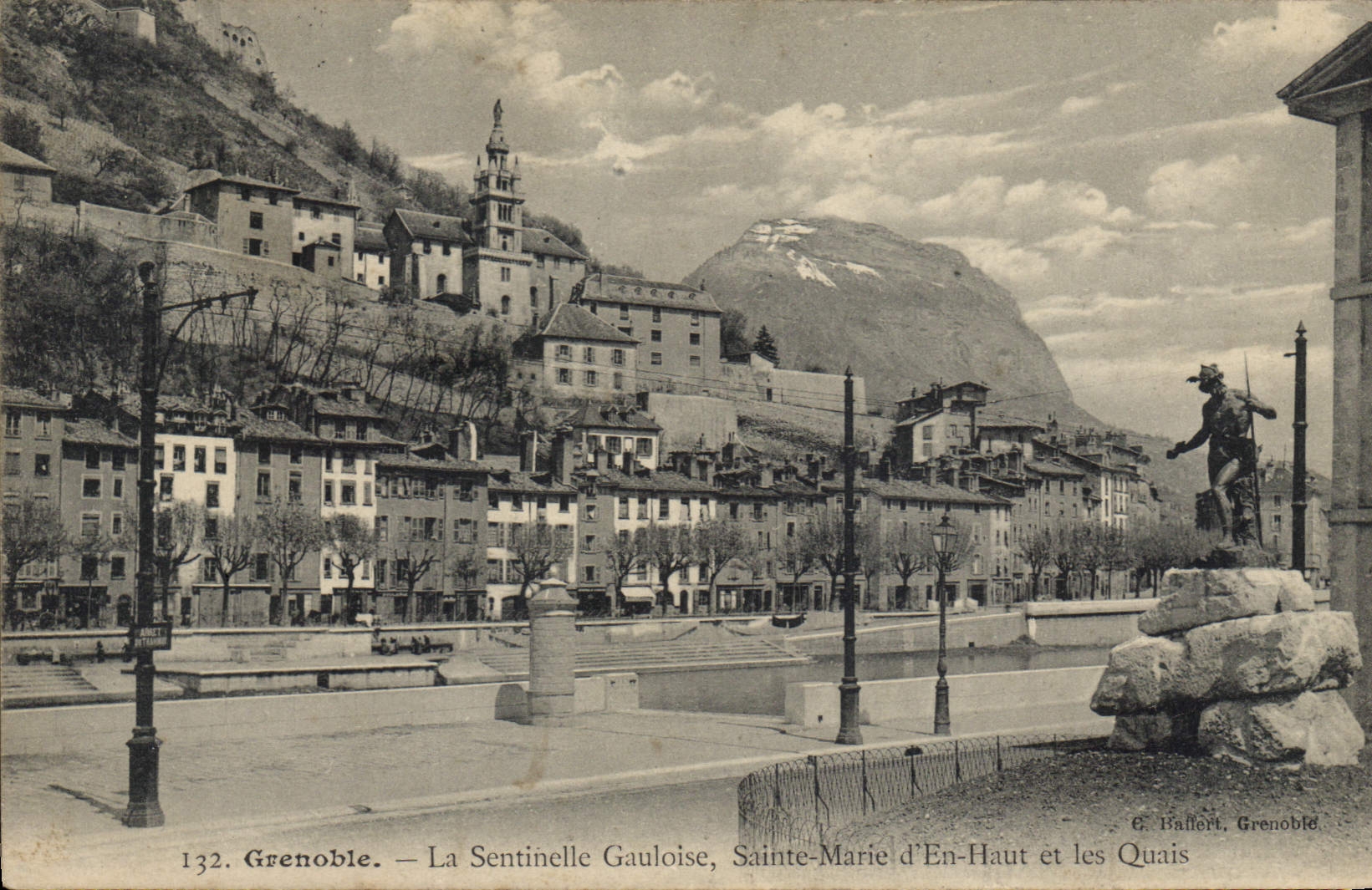 Grenoble — Die gallische Wache, Sainte-Marie d'En-Haut und die Ufer — C. Baffert, Grenoble, Nr. 132