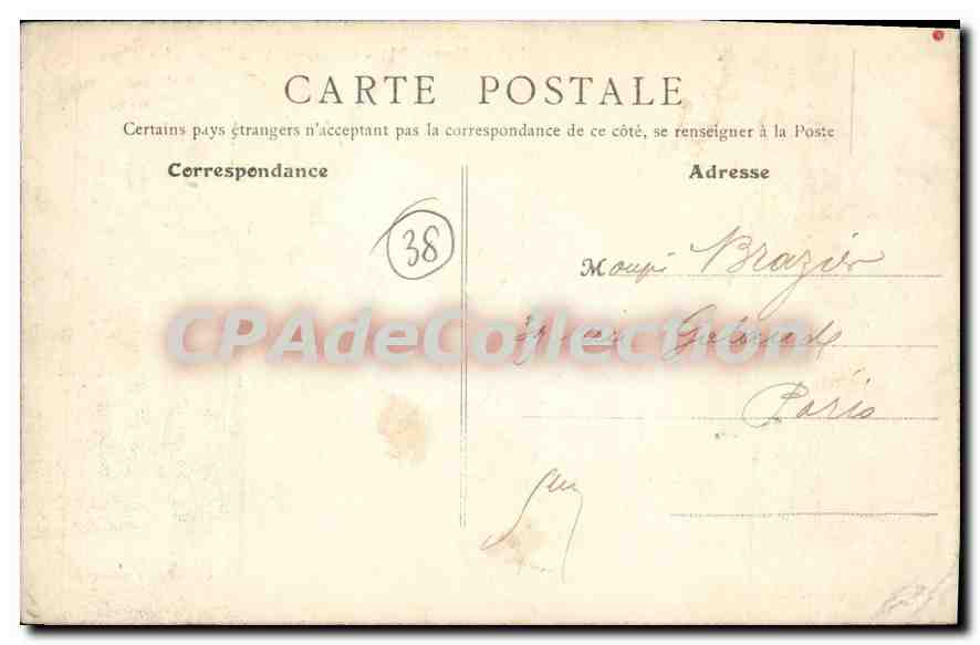 Grenoble — Panorama de la Ville et les Alpes — Éditeur C. Bertero, n°103 — Verso