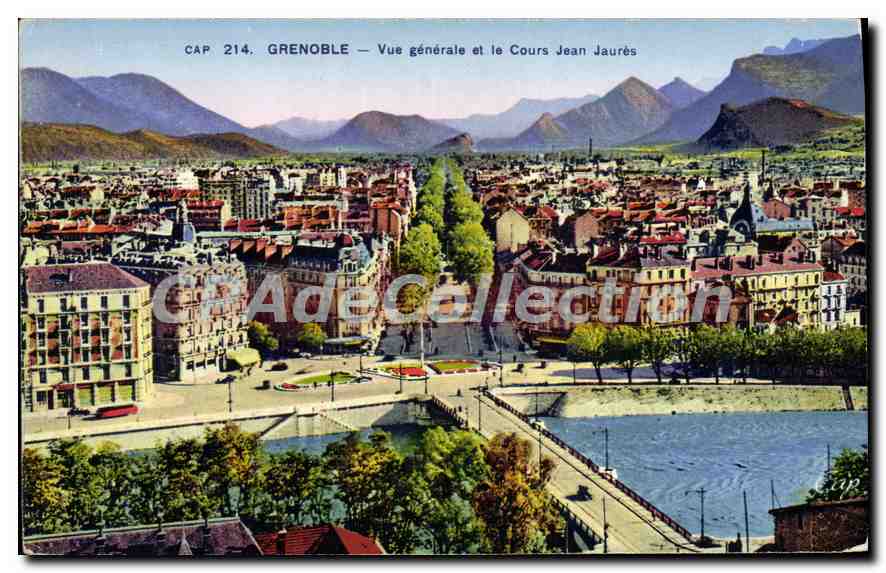 Grenoble — General View and Cours Jean Jaurès — CAP 214