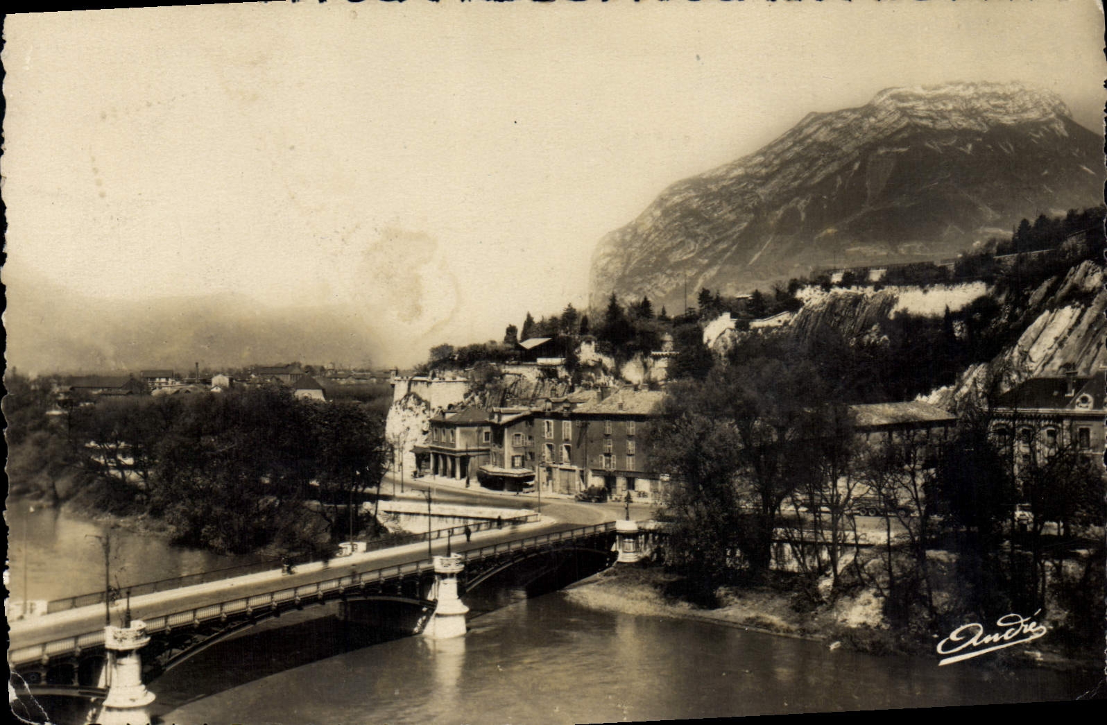 Grenoble — Pont de la Porte de France et le Néron — Édition d'Art André