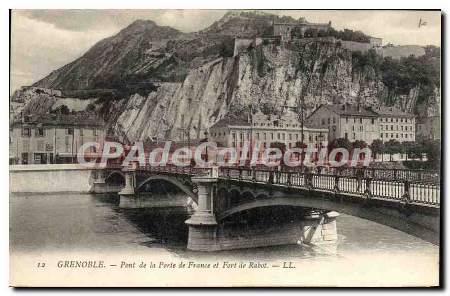 Grenoble — Pont de la Porte de France et Fort de Rabot — LL