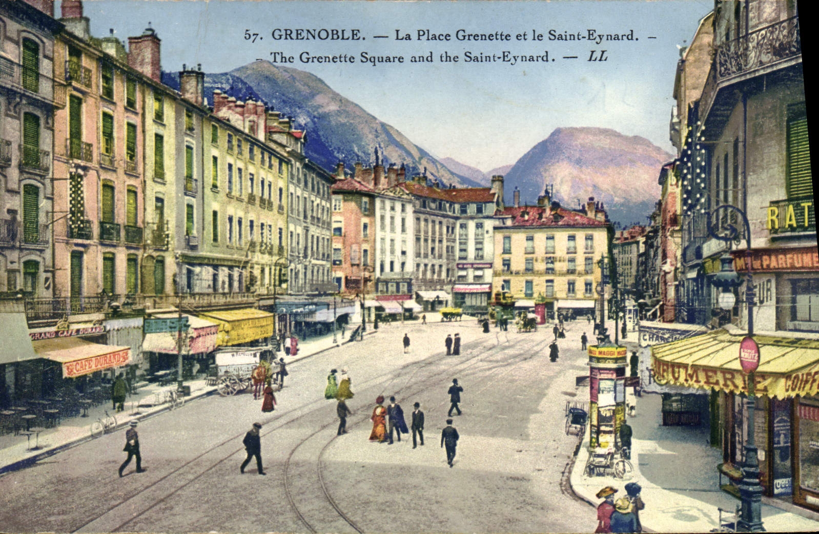 Grenoble — La Place Grenette et le Saint-Eynard — LL