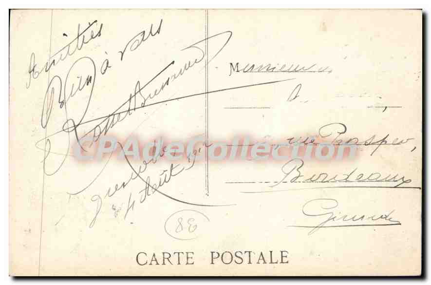Grenoble — Vue générale et la Chaîne des Alpes — E.R. — Verso