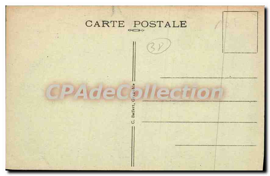 Grenoble — Pont suspendu sur l'Isère et les Alpes — C. Baifert, Grenoble, n°139 — Verso