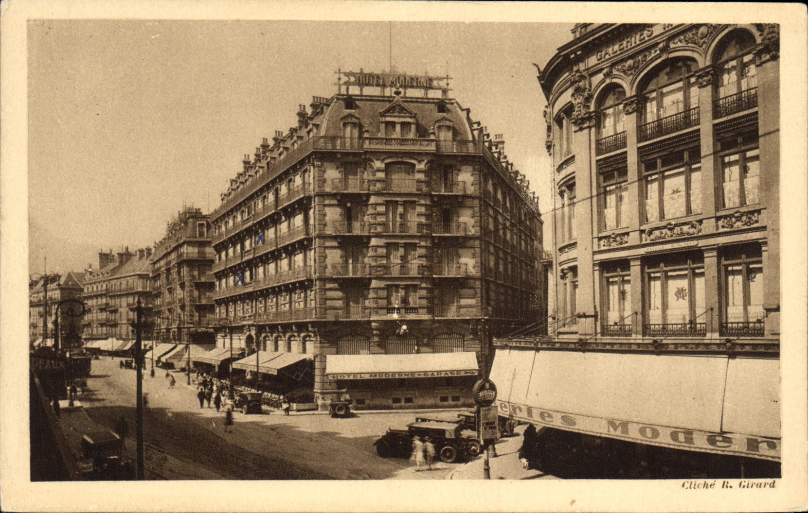 Hôtel Moderne et des Trois Dauphins — Grenoble — Cliché R. Girard
