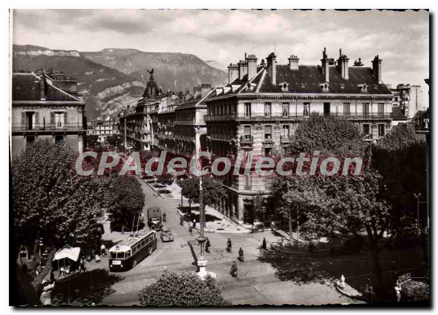 Grenoble — Kreuzung der Avenue Alsace-Lorraine und Cours Jean Jaurès — Edition d'Art Grenoble
