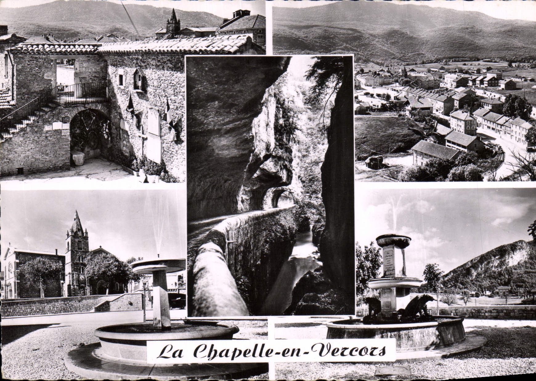 La Chapelle-en-Vezçors — Panoramablick und Sehenswürdigkeiten — Verlag: Cie des Arts photographiques, Paris