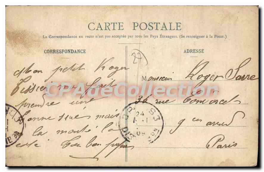 CPA Gaillon Cote Ste Barbe où se Fait Chaque année La Course automobile — Back