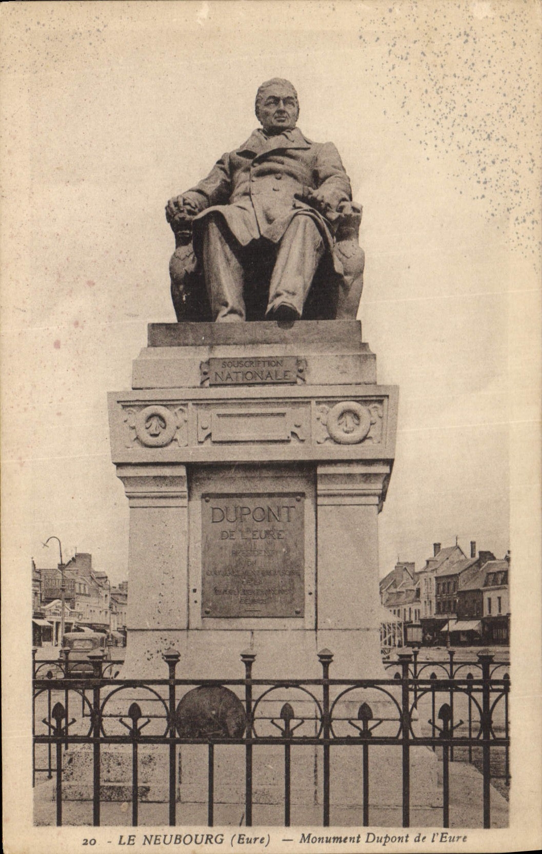Le Neubourg (Eure) — Monument Dupont de l'Eure — Édition Maribourain n°20