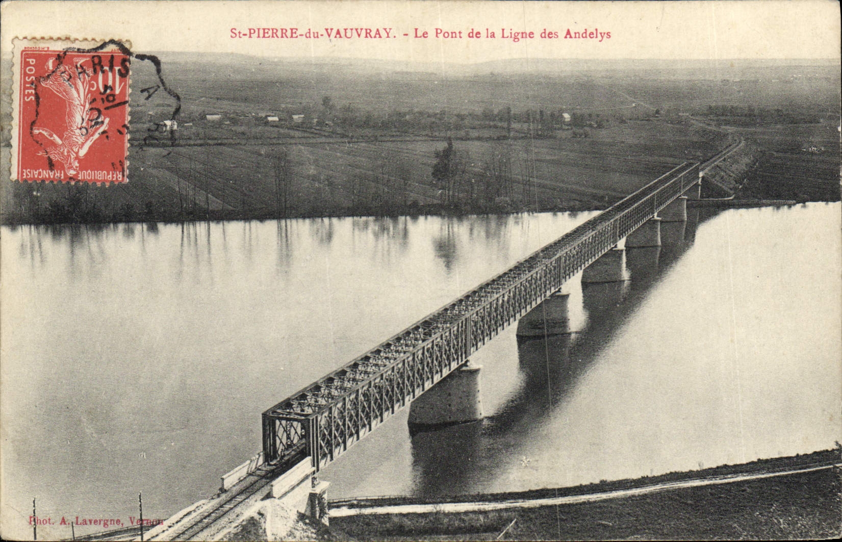 St-Pierre-du-Vauvray — Le Pont de la Ligne des Andelys — Phot. A. Lavergne, Vernon