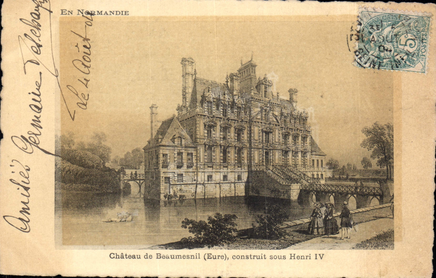 CPA Chateau De Beaumesnil Construit Sous Henri IV