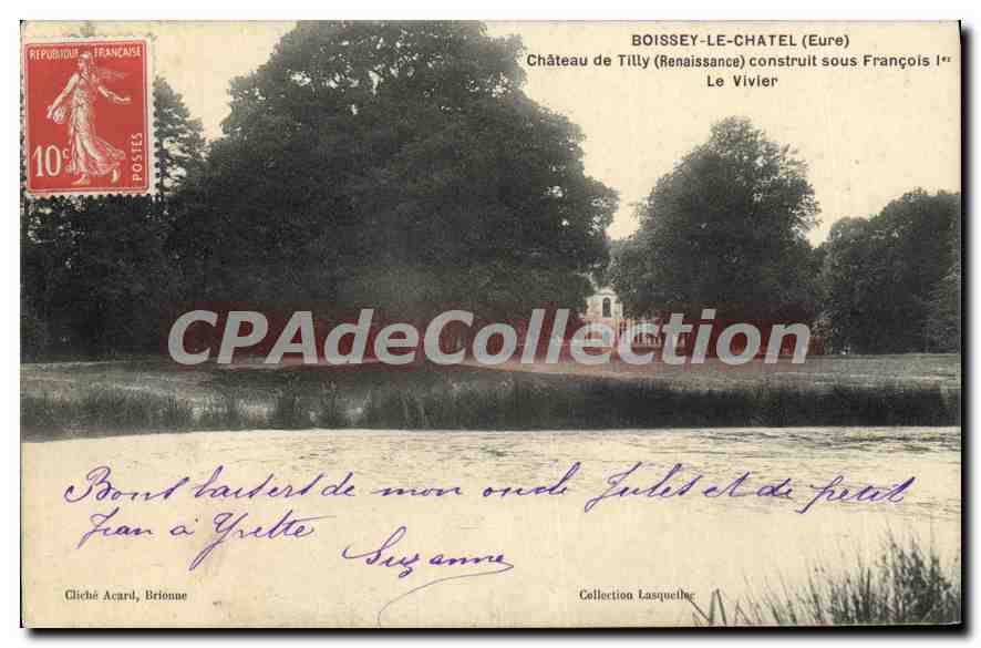 CPA Boissey Le Chatel Chateau De Tilly le vivier