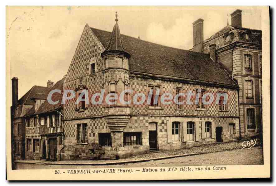 Verneuil-sur-Avre (Eure) — Maison du XVIe siècle, rue du Canon — Édition Gaby