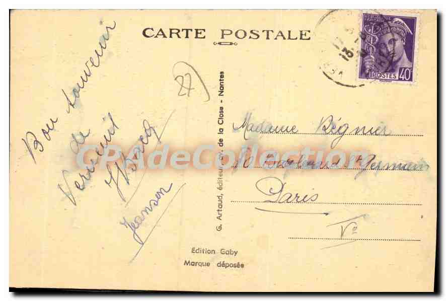 Verneuil-sur-Avre (Eure) — Maison du XVIe siècle, rue du Canon — Édition Gaby — Verso