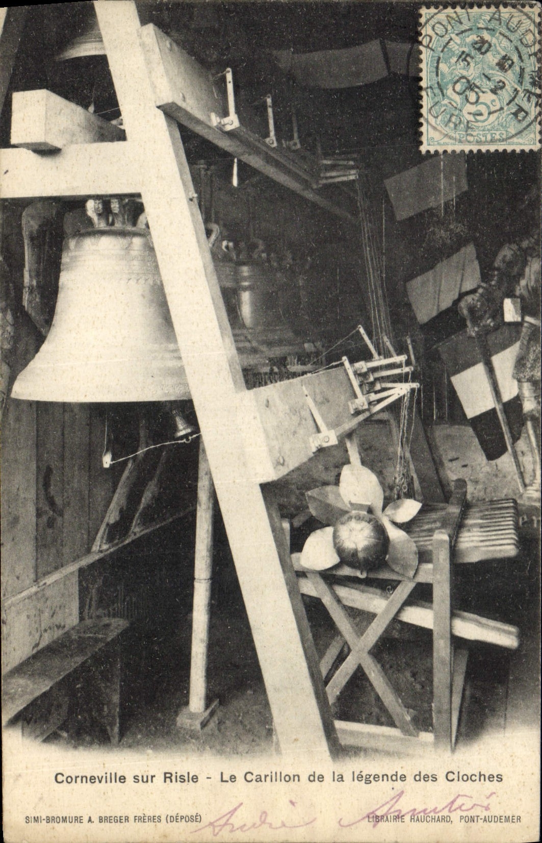 Corneville sur Risle — Le Carillon de la légende des Cloches — Simi-Bromure & Breger Frères (Déposé)