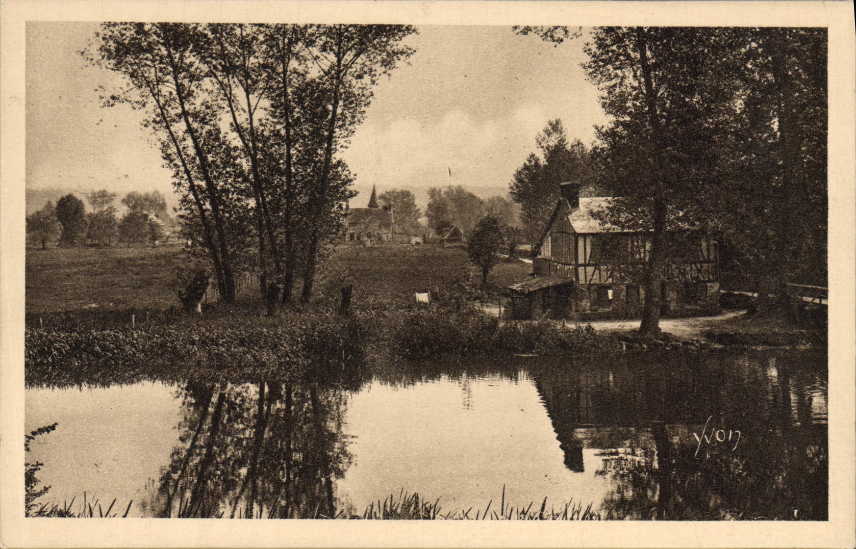 Équigny — Village d'Équigny — Édition d'Art YVON, Paris