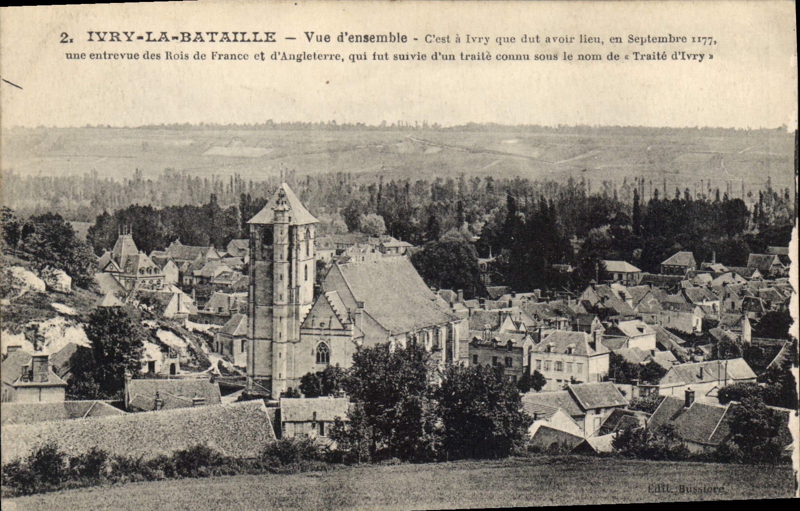 CPA Ivry La Bataille Vue D'Ensemble 1177 traité d'ivry