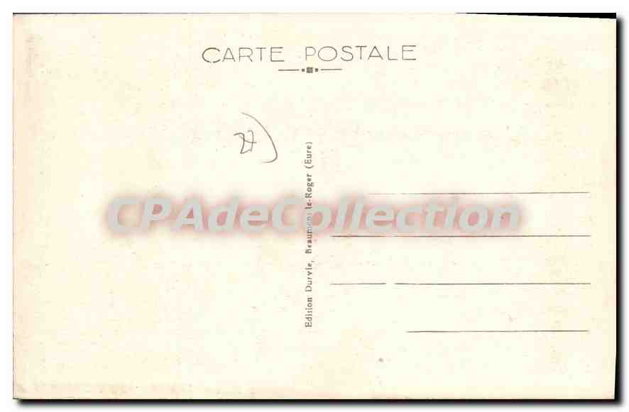 CPA Beaumont Le Roger Piscine De Chantereine — Rückseite