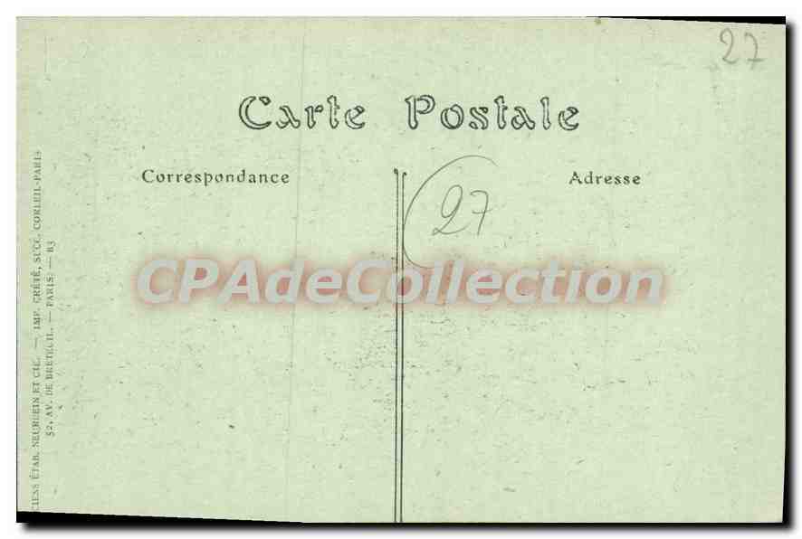 CPA Les Andelys Chateau Gaillard Et Le Pont — Rückseite