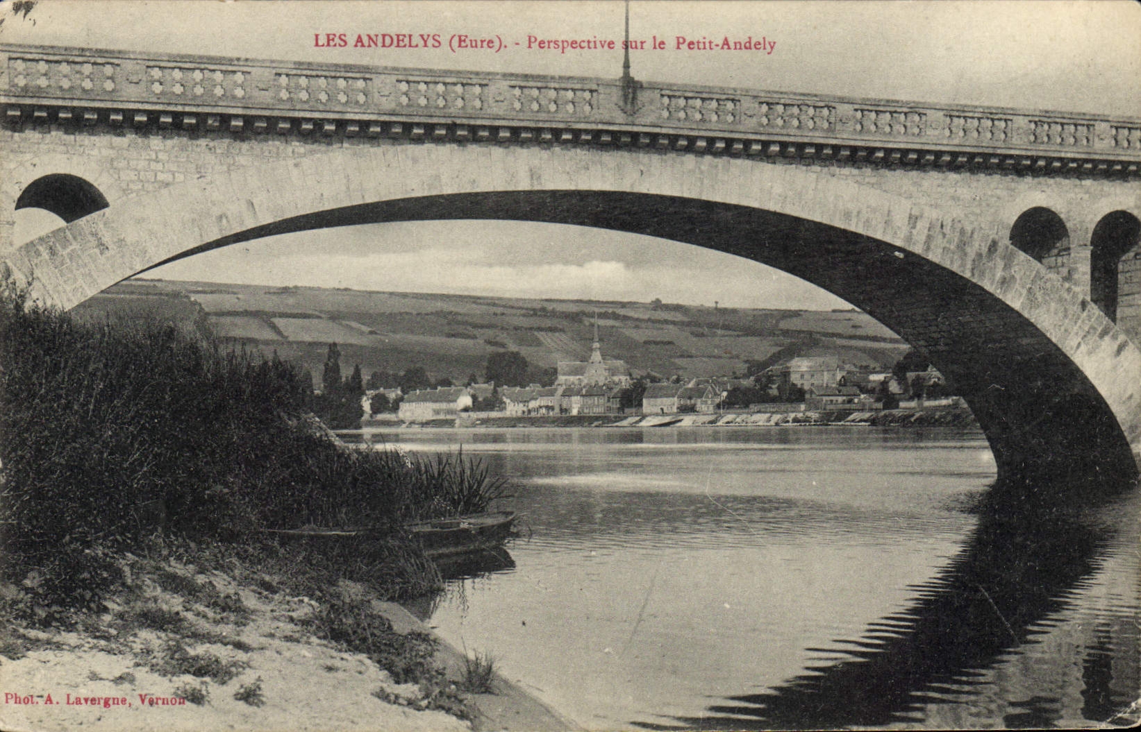 CPA Les Andelys Perspective Sur Le Petit Andely