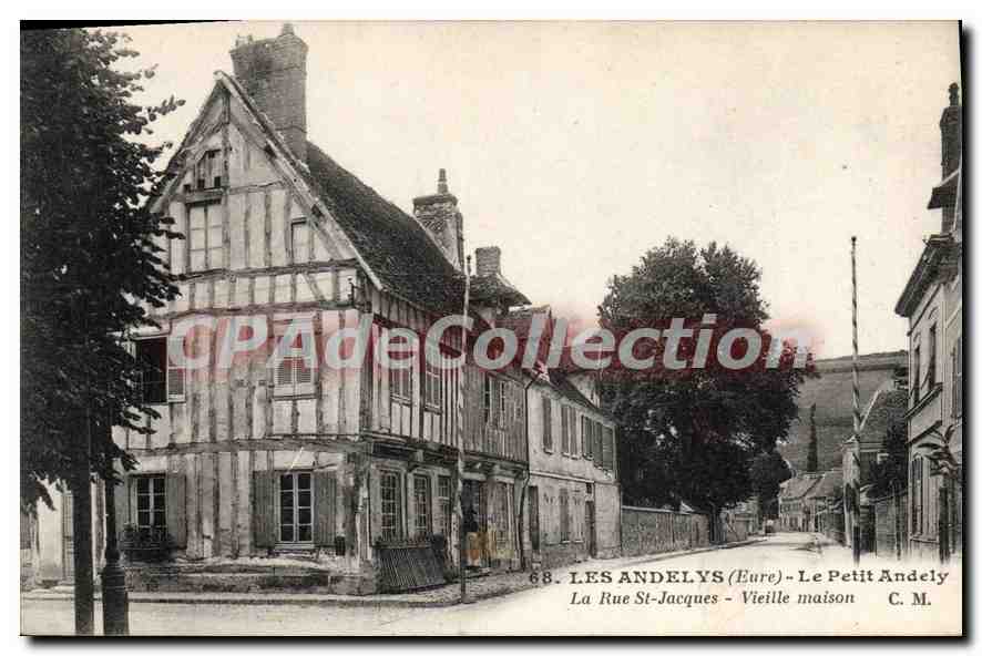 Les Andelys (Eure) - La Rue St-Jacques - Vieille maison