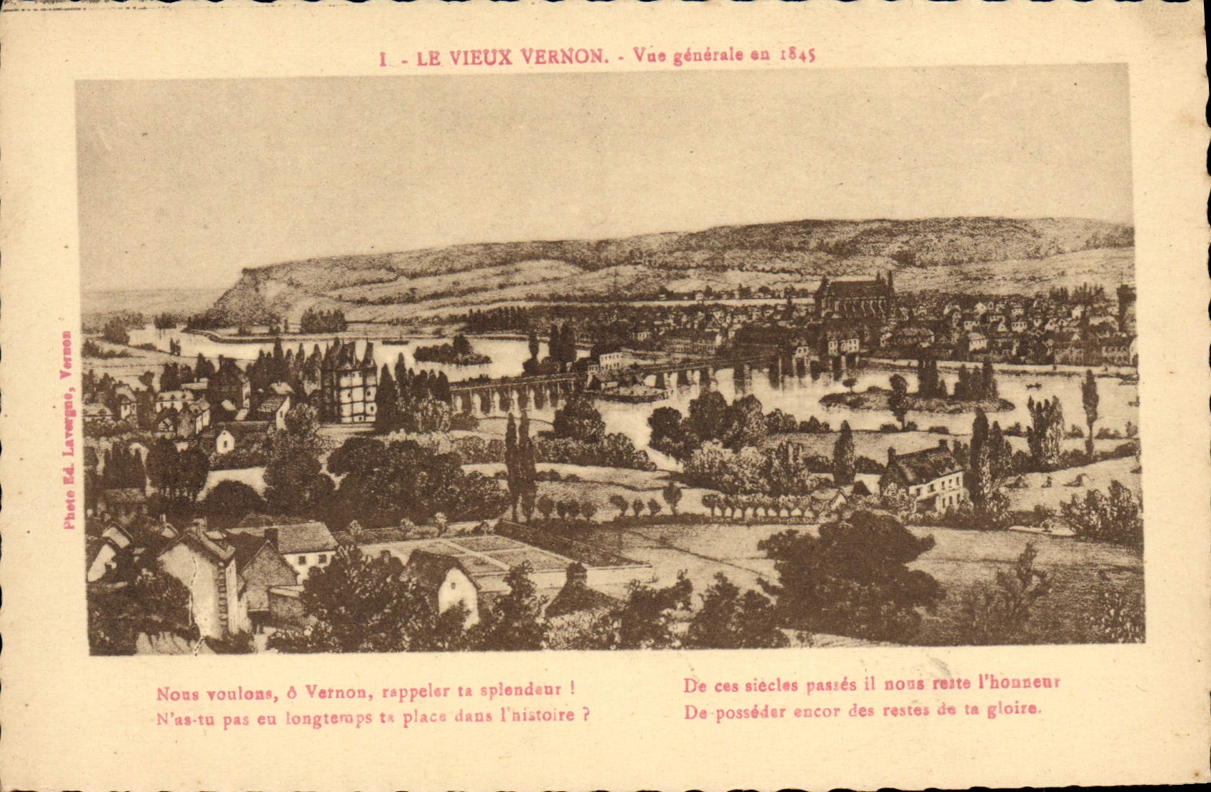 CPA Le Vieux Vernon Vue Generale Au
