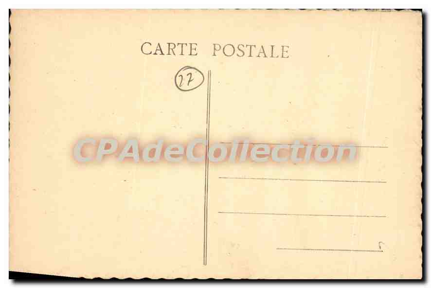 CPA Le Vieux Vernon La Ratour De Saint Adjuter — Rückseite
