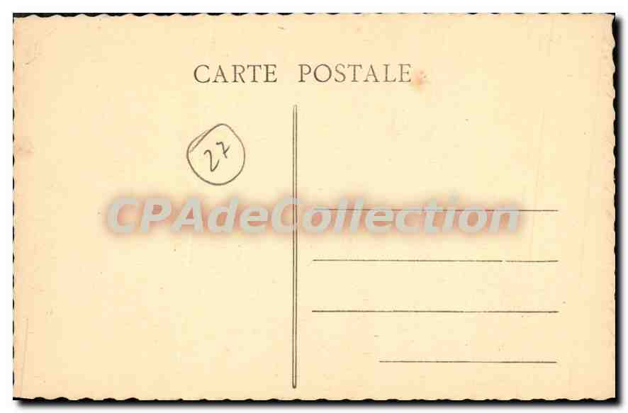 CPA Le Vieux Vernon Porte De Bizy — Rückseite