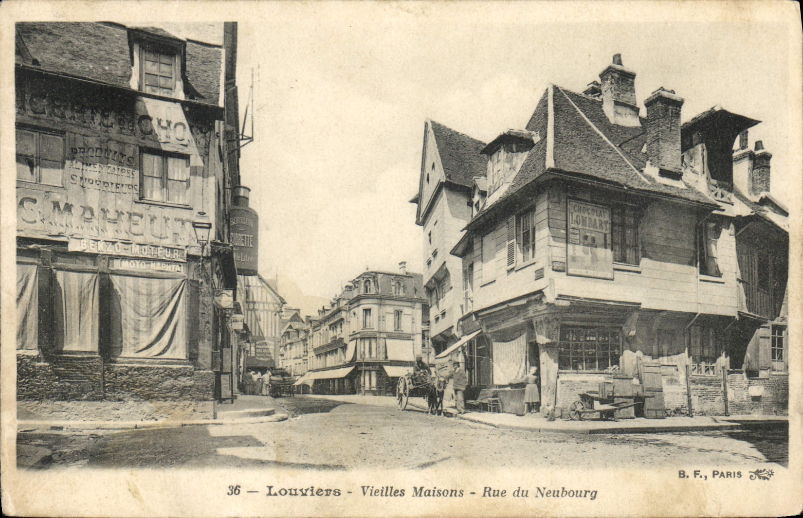 Louviers - Vieilles Maisons - Rue du Neubourg — B.F., Paris, n°36