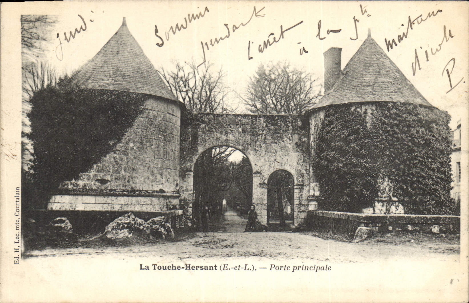 La Touche-Hersant (E.-et-L.) — Porte principale — Ed. H. Lec. mie, Courtaulain