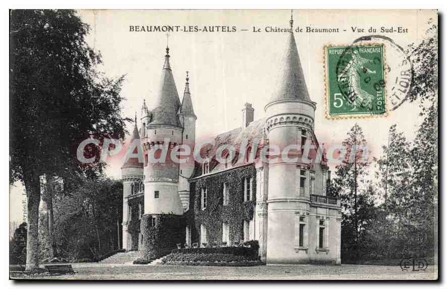 CPA Beaumont Les Autels Le Chateau De Beaumont